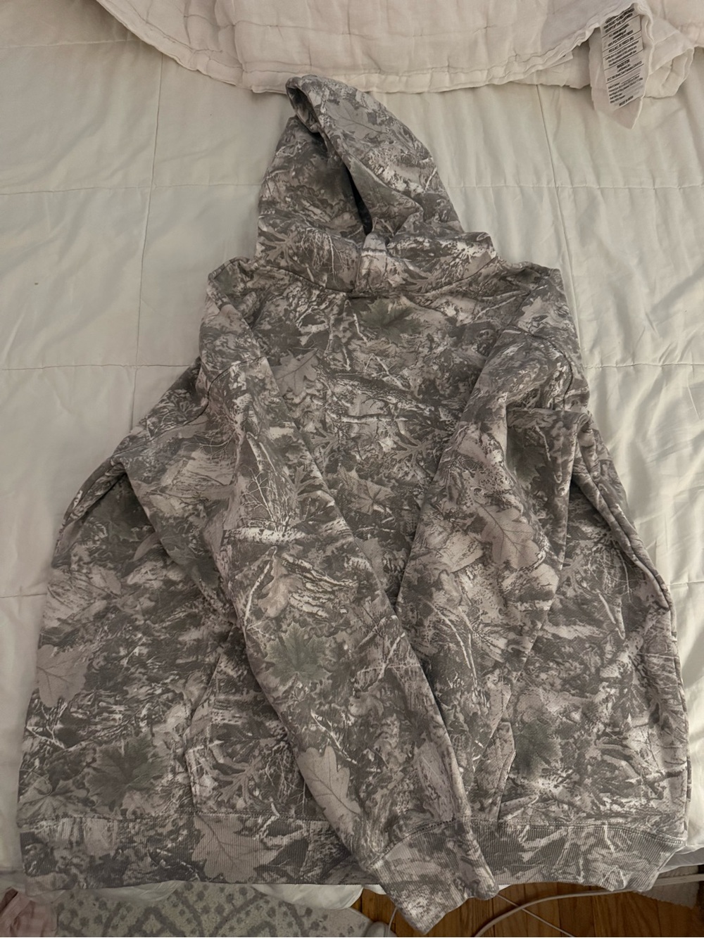 Ardene Gray Camouflage Hoodie Sweater